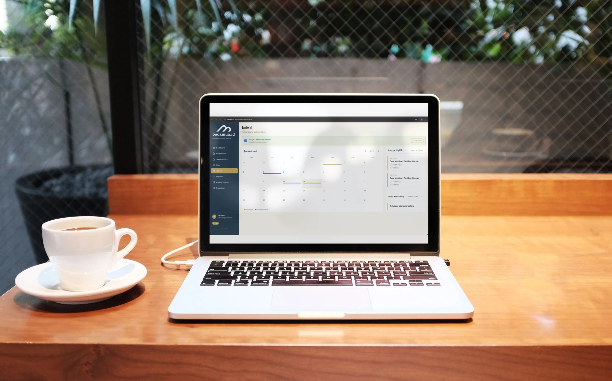 BookMUA Dashboard